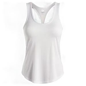 White Tank Top With Pocket Detail Png Gof PNG Image