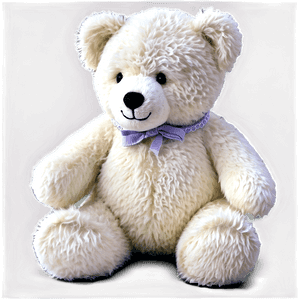 White Teddy Bear PNG 7 PNG image with transparent background