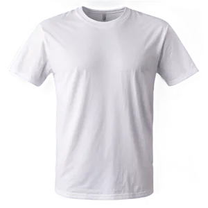 White Tee Front View Png Alt5 PNG Image