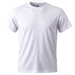 White Tee Front View Png Rqh PNG Image