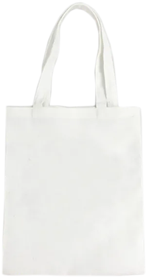 White Tote Bag Isolated PNG Image