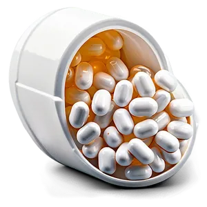 White Vitamin Capsule Png Shy PNG Image