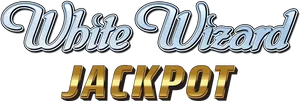 White Wizard Jackpot Logo PNG Image