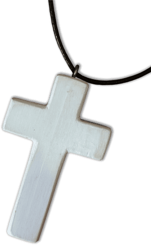 Wooden Cross Necklace - Cross Necklace PNG image with transparent background