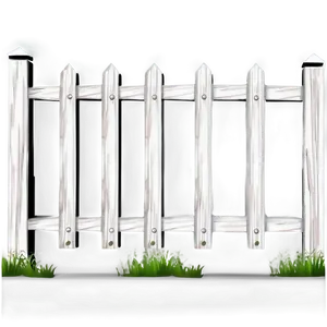 White Wooden Fence Png 06272024 PNG Image