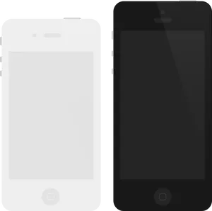 Whiteand Blacki Phones PNG Image