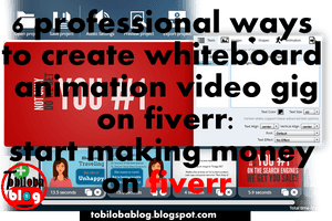 Whiteboard Animation Gig Fiverr Promotion PNG