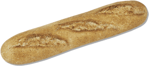 Part-baked Brown Half Baguette X2 - Brown Baguette Transparent, HD Png Download PNG image with transparent background