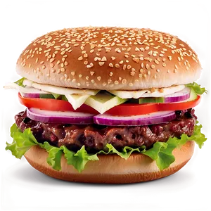 Whopper Cut In Half Png 16 PNG Image