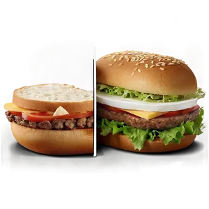 Whopper Cut In Half Png 73 PNG Image