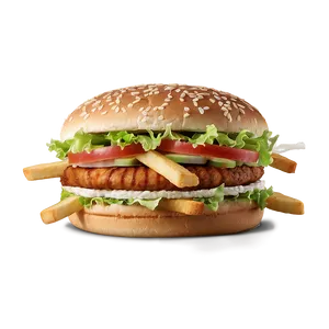 Whopper With Fries Png 32 PNG Image