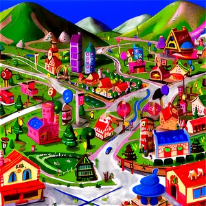 Whoville Town Map Png Mnb54 PNG Image