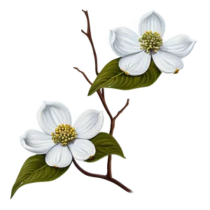 Wild Dogwood Flowers Png Ycw PNG Image