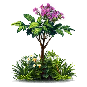 Wild Flower Bush Png Uch PNG Image