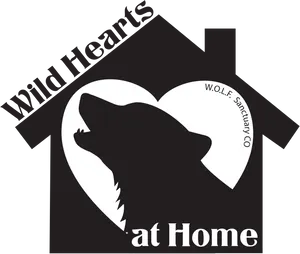 Wild Hearts Wolf Sanctuary Logo PNG Image