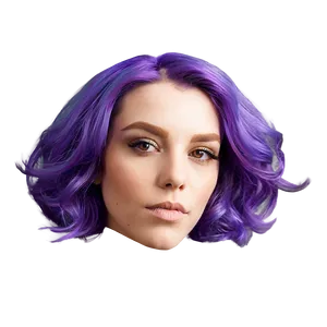 Wild Purple Hair Texture Png Cey PNG Image