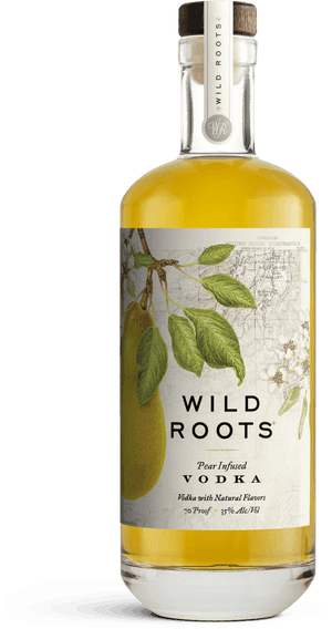 Wild Roots Pear Vodka Bottle - Wild Roots Peach Vodka, HD Png Download PNG