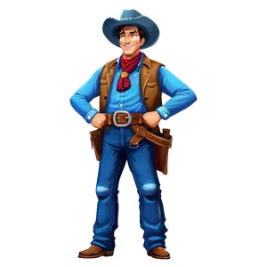 Wild West Cartoon Character Png 06122024 PNG Image