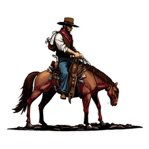 Wild West Figure Scene PNG 83 PNG with transparent background