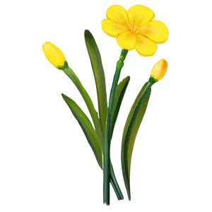 Wild Yellow Flowers Png Cut16 PNG Image