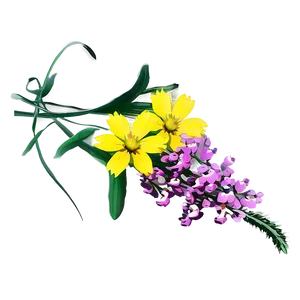 Wildflower Bouquet Closeup Png 06202024 PNG Image