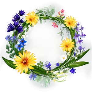 Wildflower Circle Png Bso PNG Image