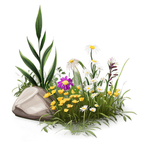Wildflower Pathway Charm PNG 06202024 PNG with transparent background