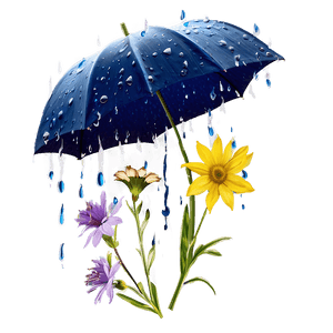 Wildflowers in the Rain PNG 06202024 PNG with transparent background