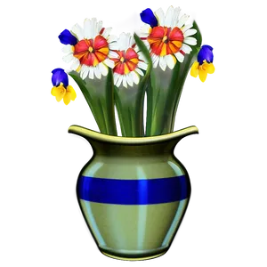 Wildflowers In Vase Png Flc PNG Image