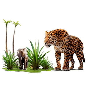 Wildlife Safari Scene PNG apy93 PNG with transparent background