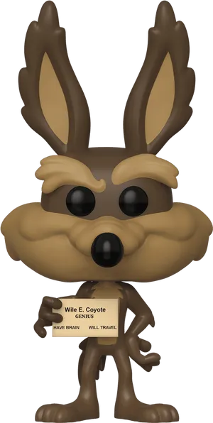 Wile E Coyote Funko Pop Figure PNG Image