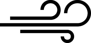 Wind Weather Lines Group Symbol - Wind Symbol Transparent, HD Png Download PNG image with transparent background