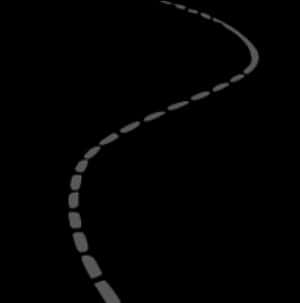 Winding Road Dashed Lines PNG image with transparent background