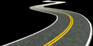 Winding Road Nighttime PNG image with transparent background