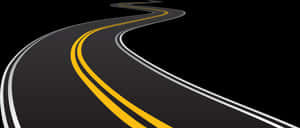 Winding Road Vector Illustration PNG image with transparent background