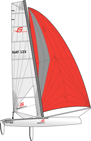 Windsurfing Sailboat Illustration PNG