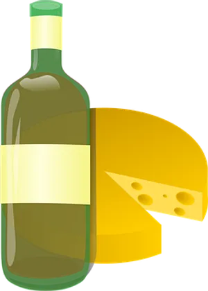 Wineand Cheese Clipart PNG Image