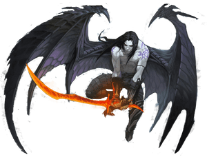 Demon - Human With Demon Wings, HD Png Download PNG with transparent background