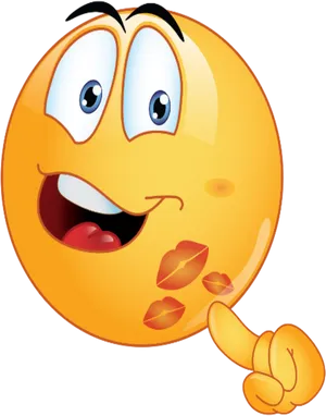 Winking Emoji Giving Thumbs Up PNG Image