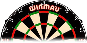 Winmau Dartboard Professional Setup PNG Image