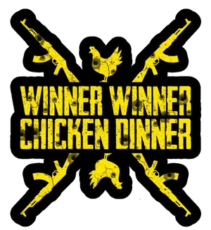 Winner Winner Chicken Dinner Graphic PNG Image