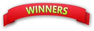 Winners Banner Graphic PNG Image