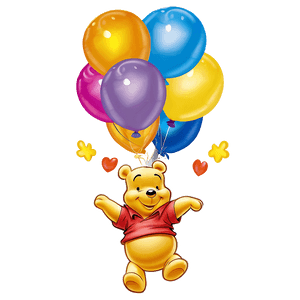 Winnie The Pooh Balloon PNG 16 PNG image with transparent background
