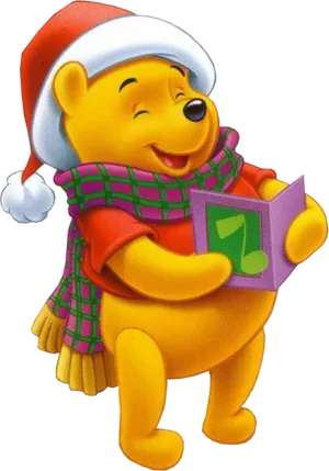 Winnie The Pooh Christmas Carol PNG Image