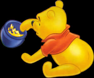 Winnie The Pooh Honey Pot Flame PNG image with transparent background
