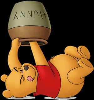 Winnie The Pooh Honey Pot Trouble PNG image with transparent background
