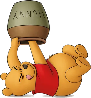 Winnie The Pooh Honey Pot Trouble PNG Image