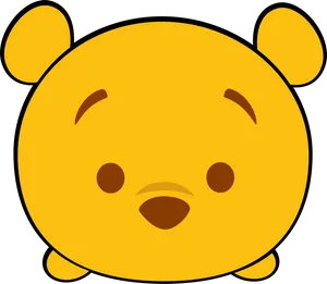 Winnie The Pooh Iconic Face PNG Image