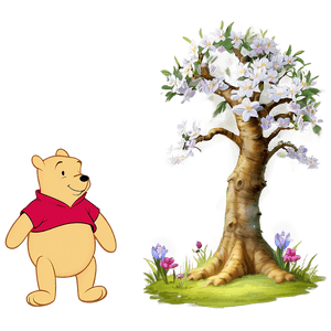 Winnie The Pooh Spring PNG iuc PNG image with transparent background