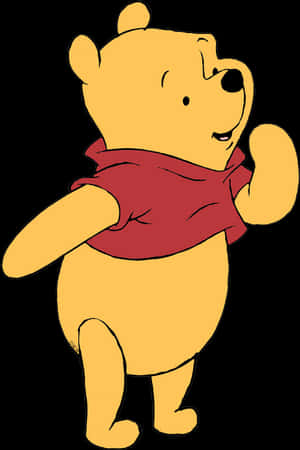 Winnie The Pooh Standing PNG image with transparent background